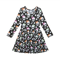Posh Peanut - Kelly Skelly Glow In The Dark Twirl Dress