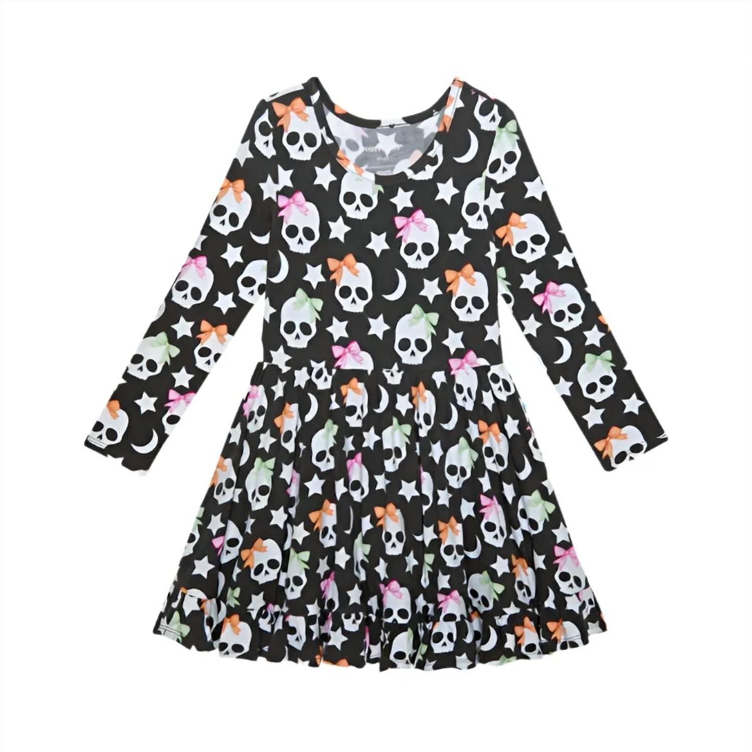 Posh Peanut - Kelly Skelly Glow In The Dark Twirl Dress