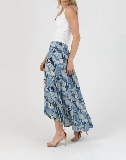 Angie - Floral Tropical Hi Lo Skirt