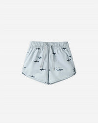 Rylee + Cru - Kids' Sharks Swim Trunks And Rashguard