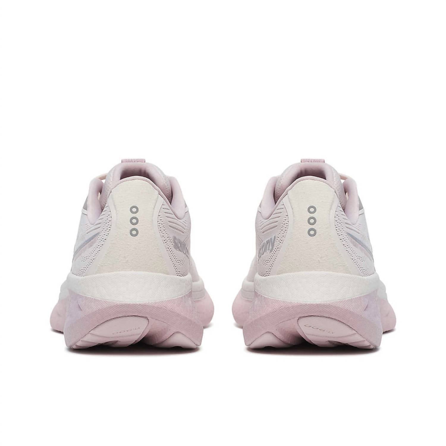 SAUCONY Women's Ride 18 Running Shoes in moon woodrose 2 - women's shoe - view 4