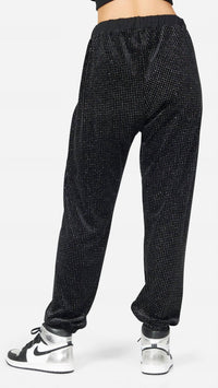Michael Lauren - Zane Rainbow Glitter Velour Sweatpants