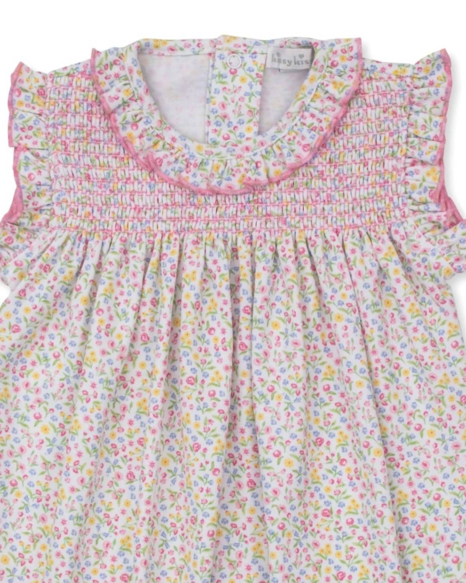 Kissy Kissy - Girls' Garden Trellis Short Playsuit