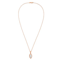 Diana M Jewels - Women's Marquise Lab-Grown Diamond Pendant Necklace (6.00 Ct) - Elegant