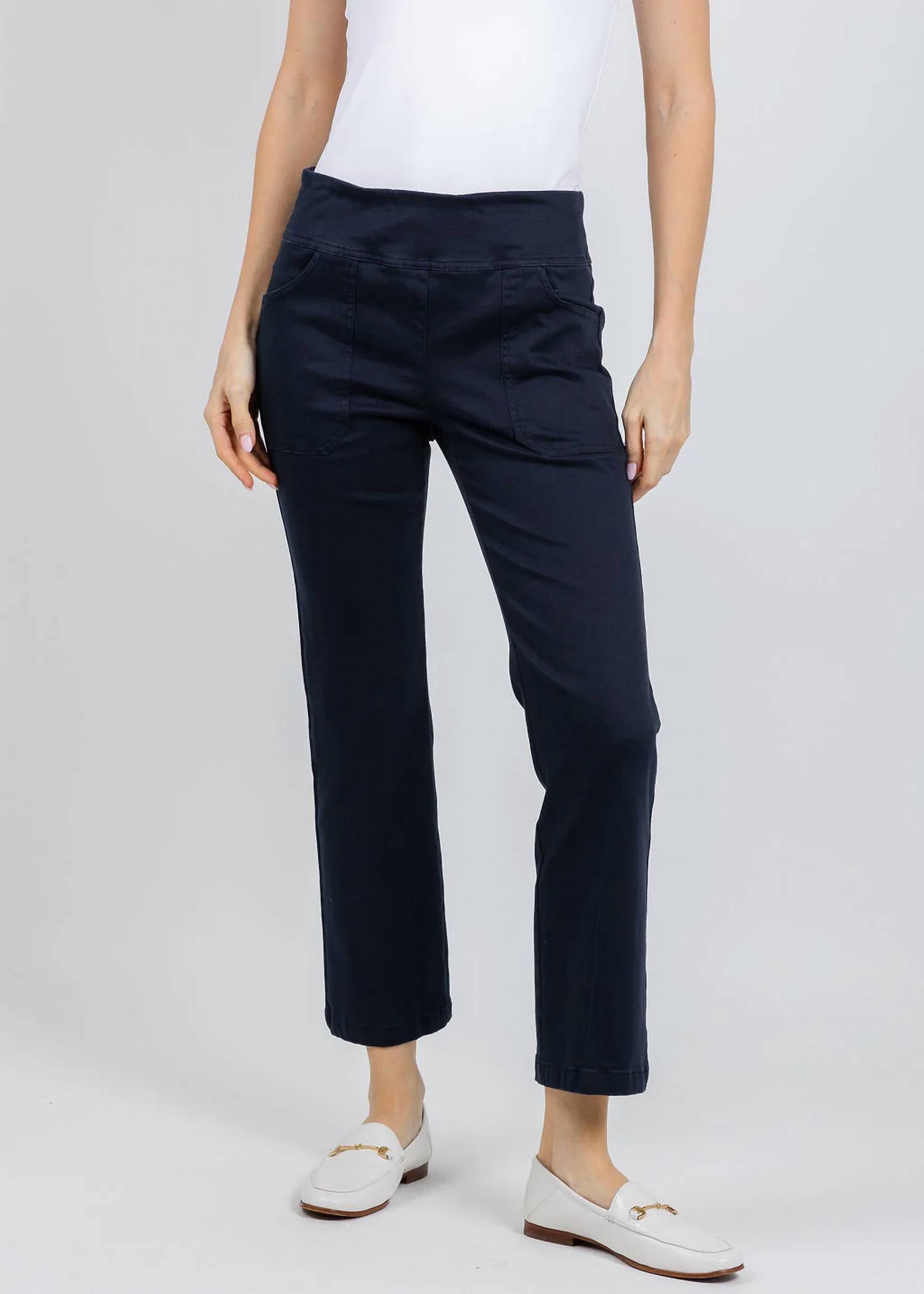 Elliott Lauren - Modern Twill Pull-on Pants With Pocket
