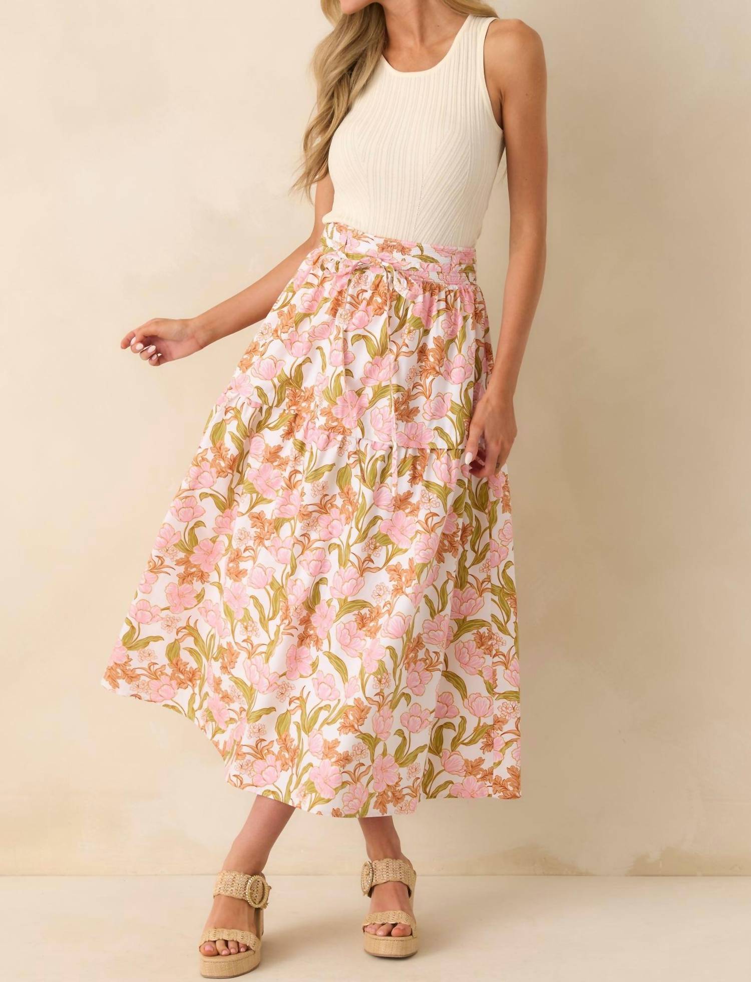 Strut & Bolt - Ever After Floral Maxi Skirt