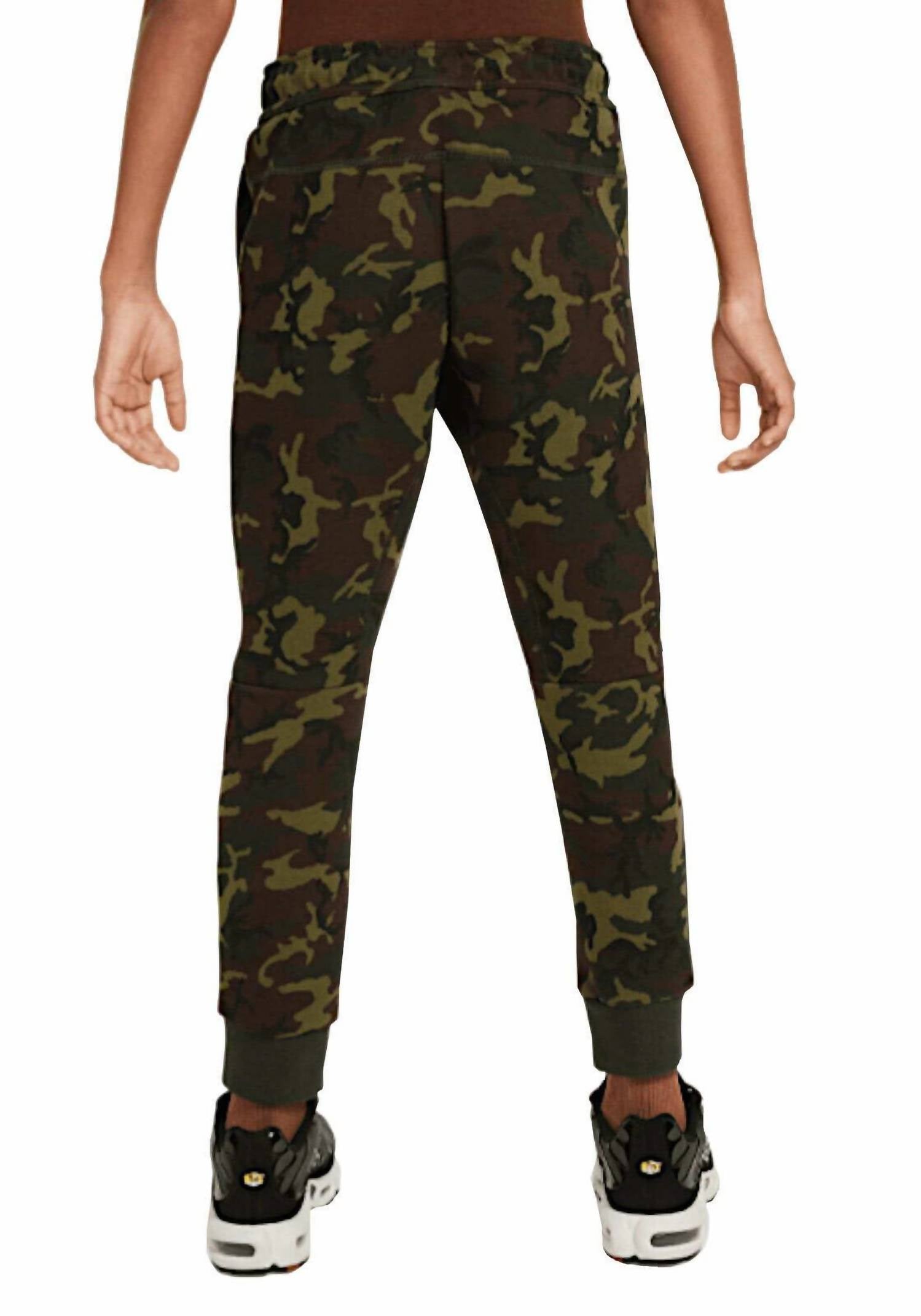 NIKE Sportswear Tech Fleece Jogger Pants in camo green - kids' joggers - view 15