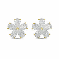 Diana M Jewels - Women's Pear Lab-Grown Diamond Stud Earrings (6.00 Ct TCW) - Elegant