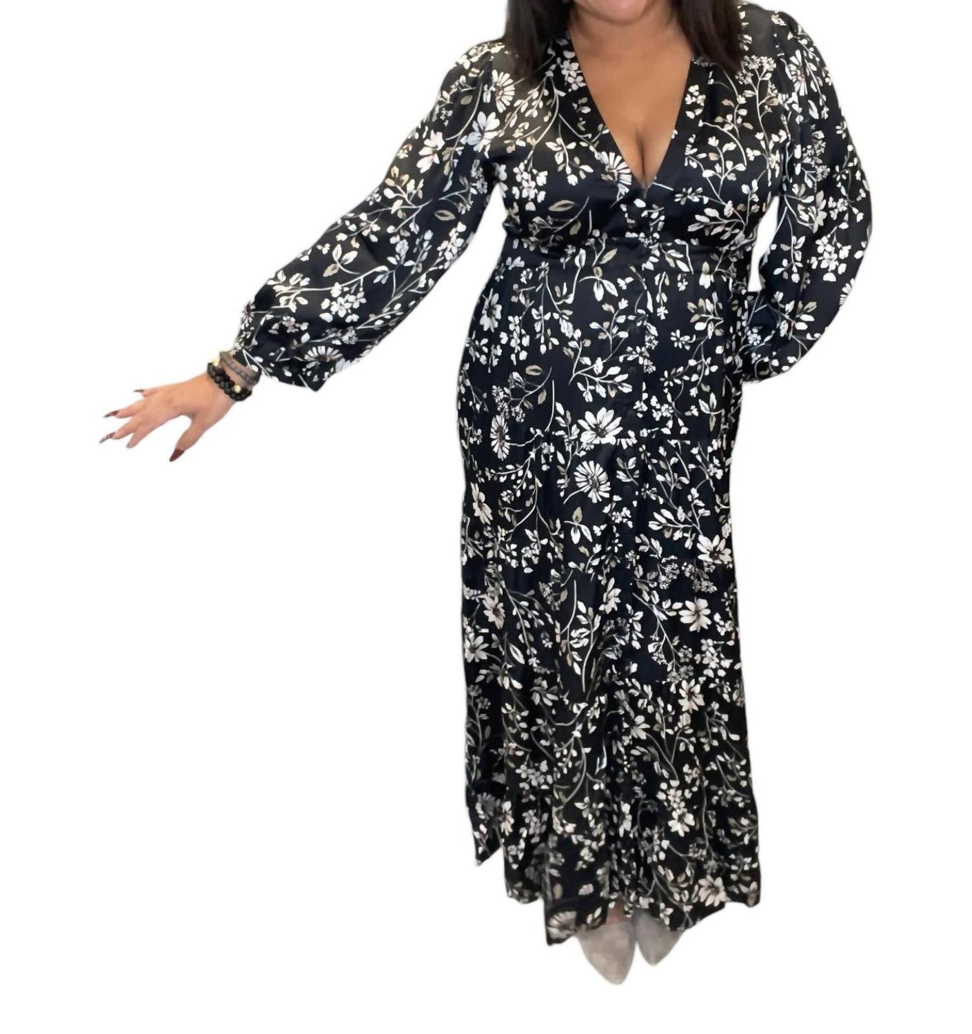 Saltwater Luxe - Fall Floral Maxi Dress