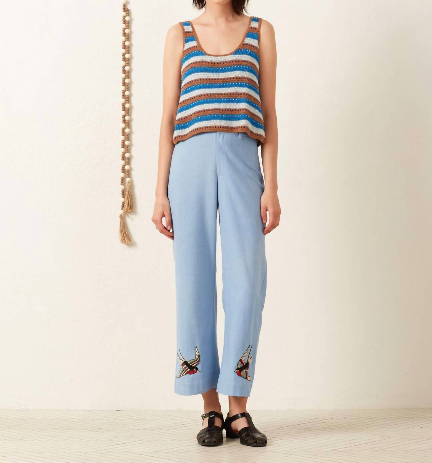 ALIX OF BOHEMIA Paige Swallow Pants in bluejay - women's pants