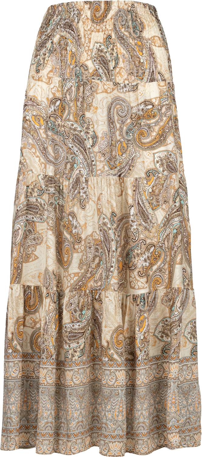 Made In Italy - Women's Long Vintage Patterned Skirt