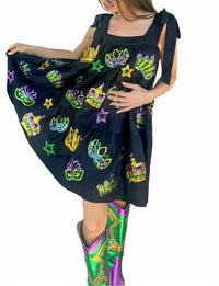 Mardi Gras Creations - Explosion Beads Sequin Mini Dress