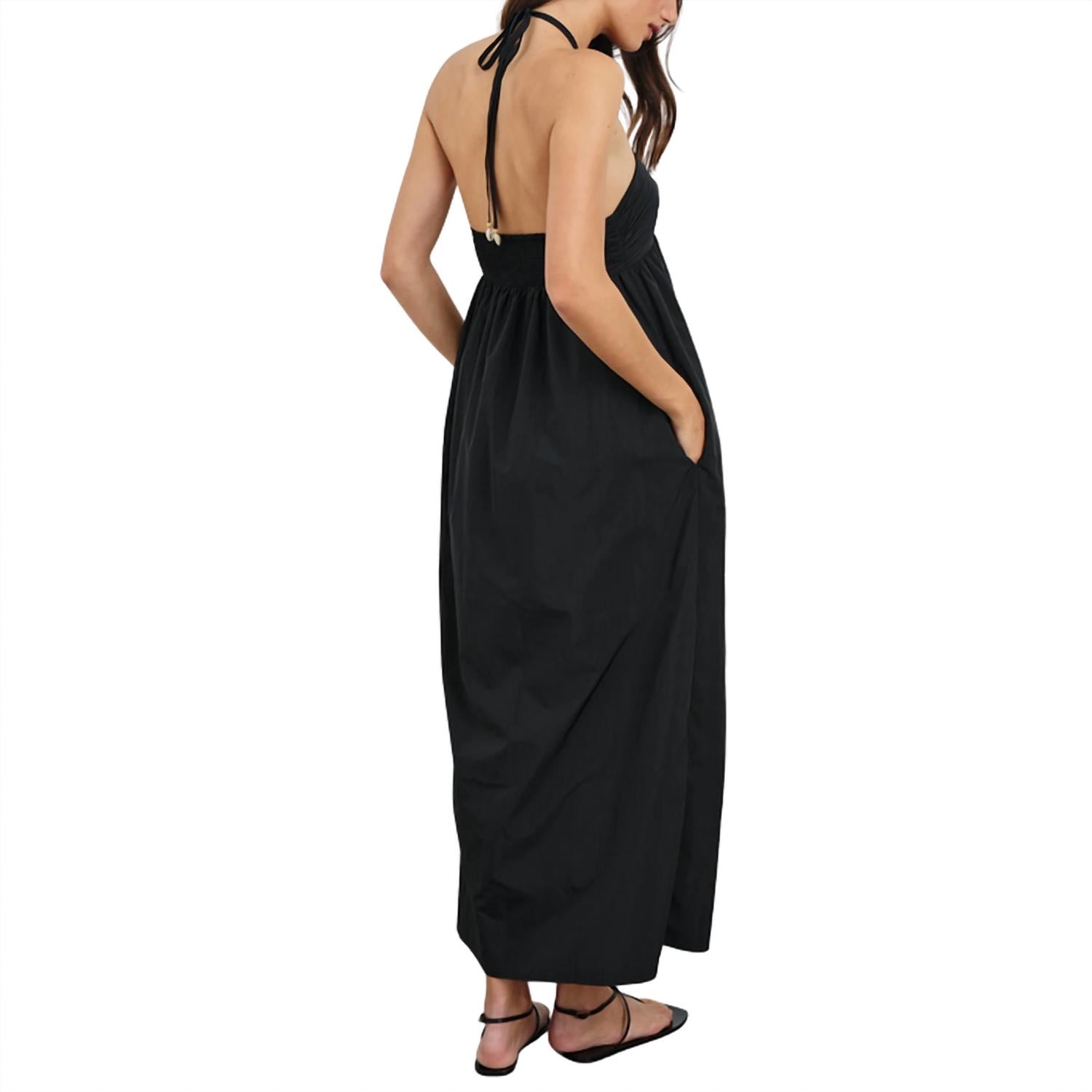 Rails Women's Palazzo Dress in black - women's dress - detail view