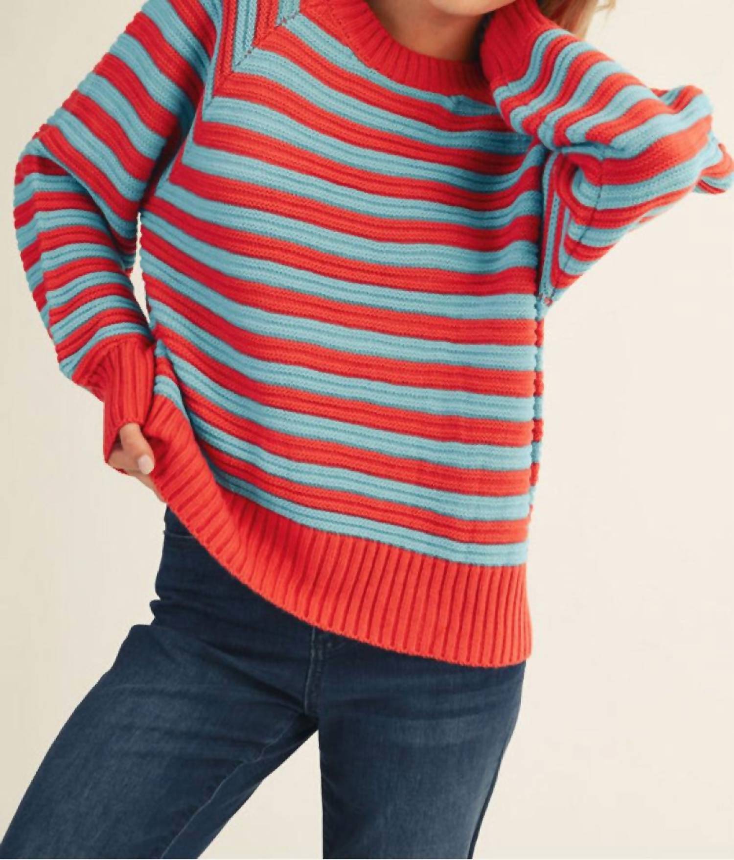 Jodifl - Striped Crewneck Sweater