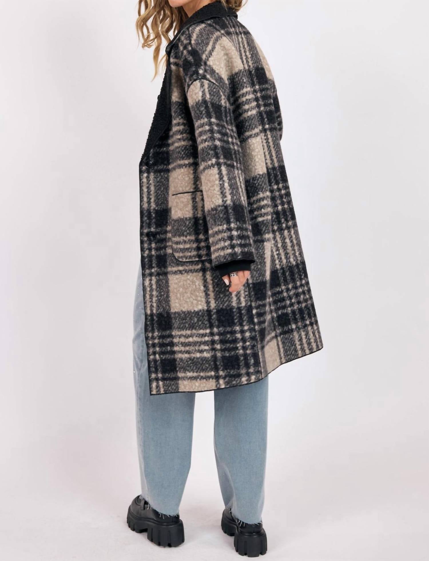 Sage The Label - Sabrina Double Faced Plaid Coat