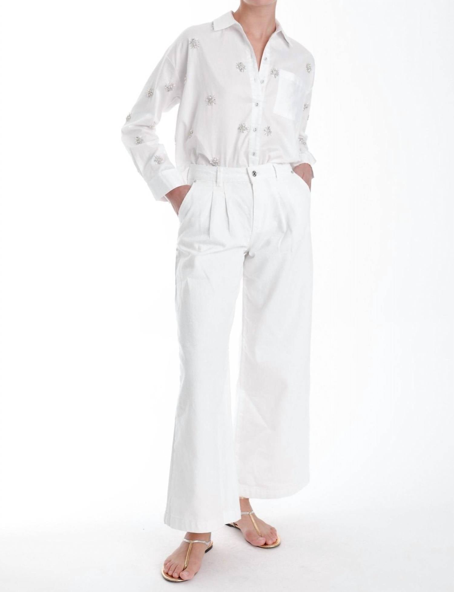 Karina Grimaldi - Gisela Rhinestone Blouse