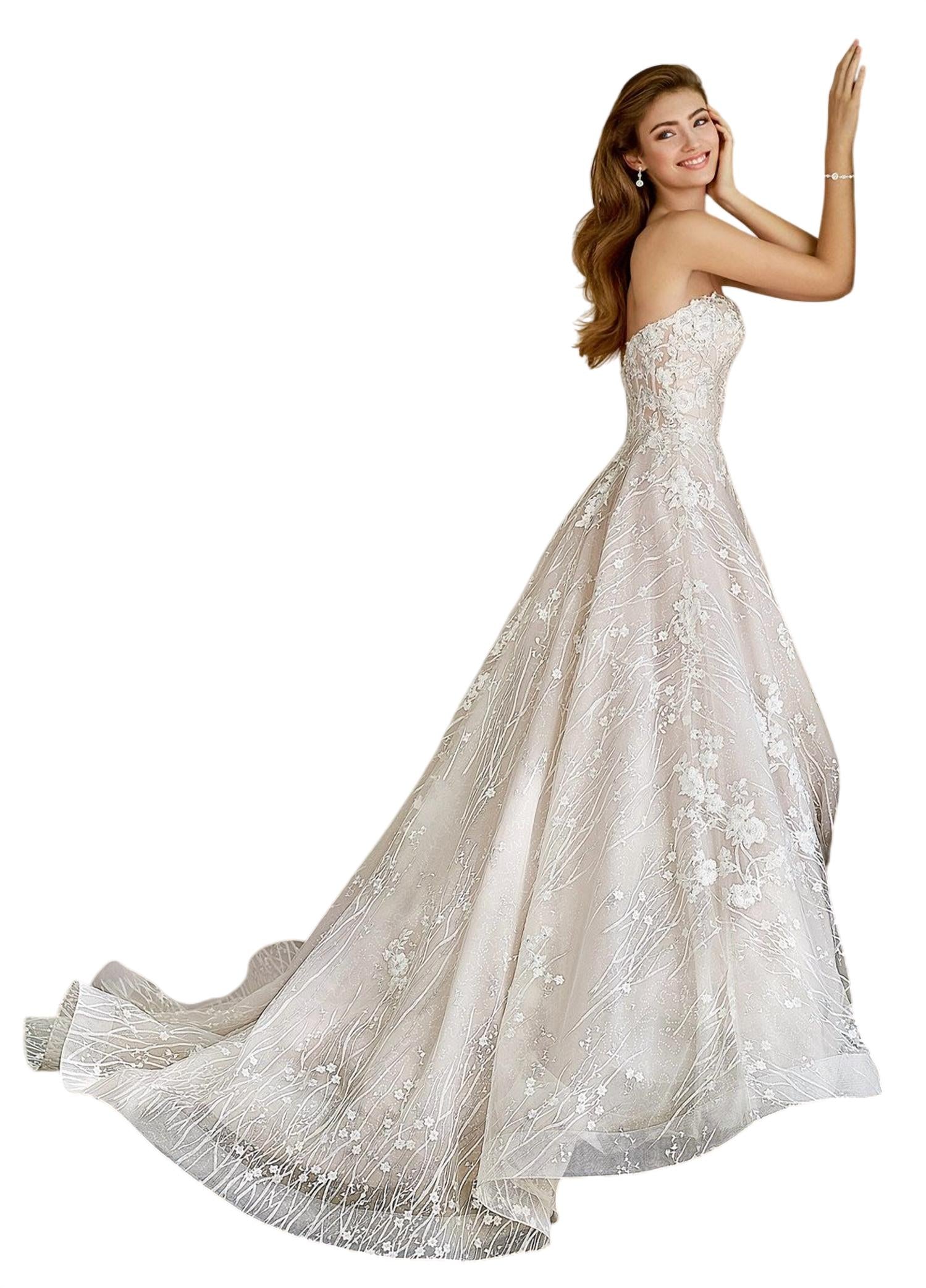 Martin Thornburg - Sweetheart Neck Wedding Gown