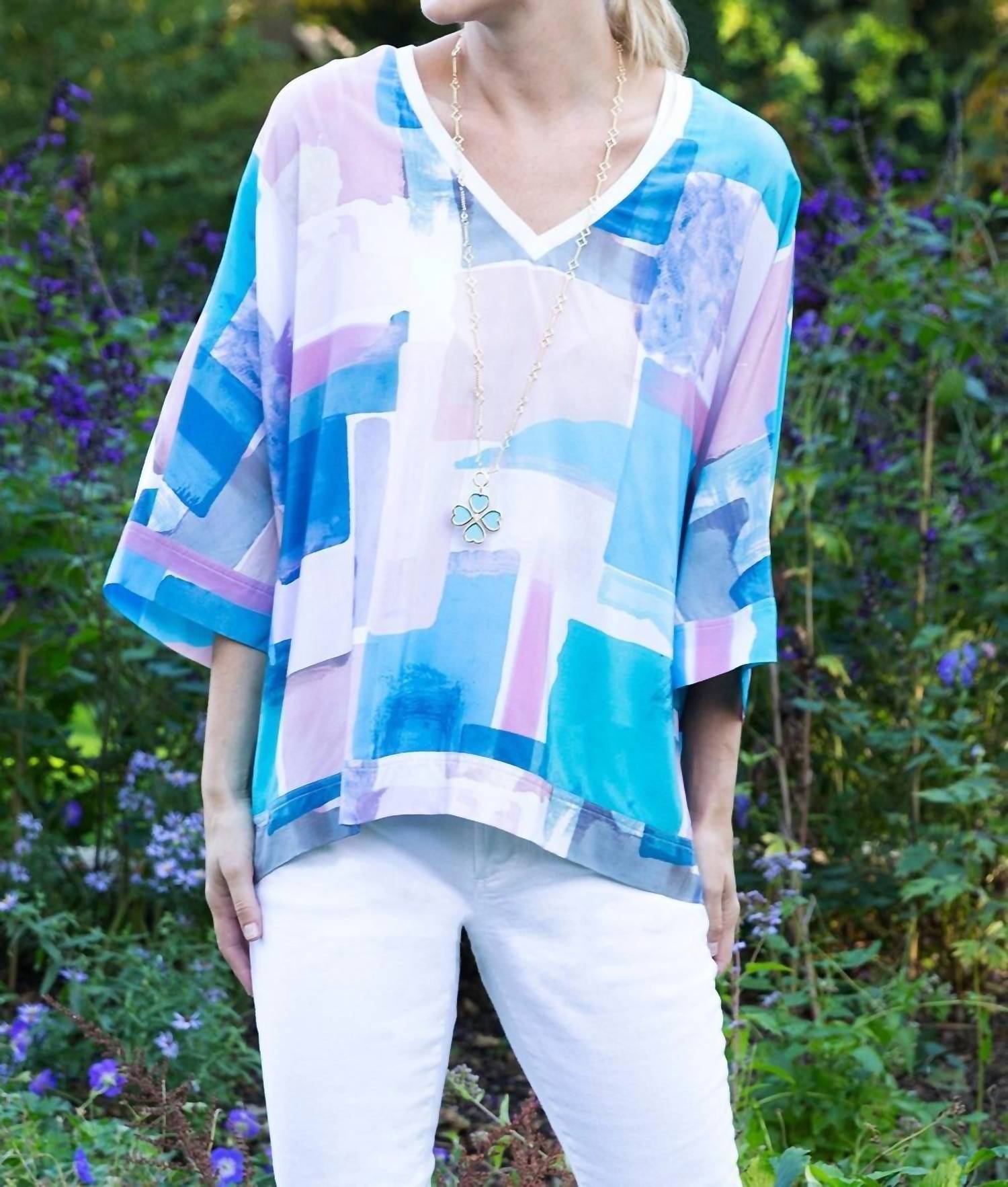 Silk Watercolor Top