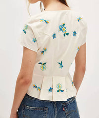 Free People - Kelly Embroidered Blouse