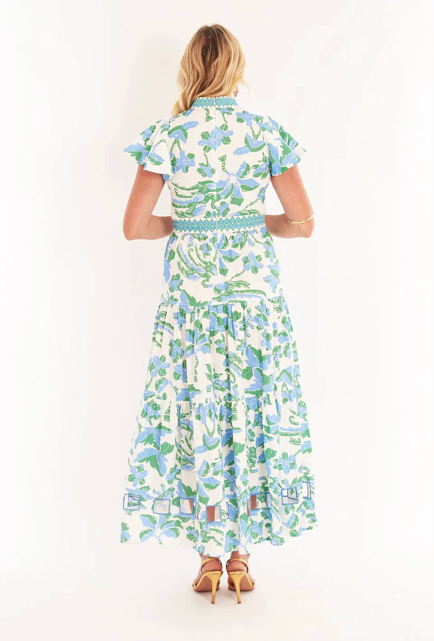 CK BRADLEY Doon Dress in lingren peri - women's dress - alternate view