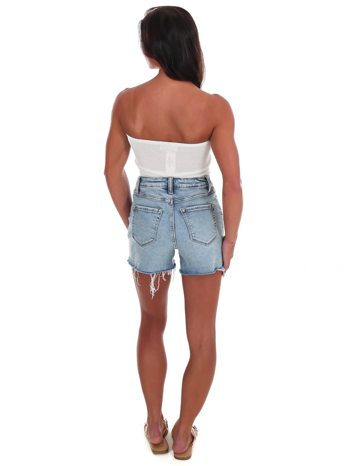 Blu Pepper - Americana Muse Strapless Crop Top