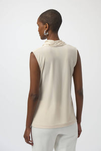 Joseph Ribkoff - SATIN AND SILKY KNIT WRAP TOP
