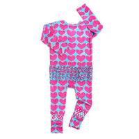 Gigi And Max - Cora Ruffle One Piece Convertible Lounge Set With Two Way Zipper