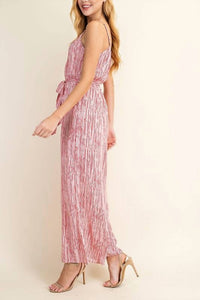 Llove - Wavy Stripe Jumpsuit