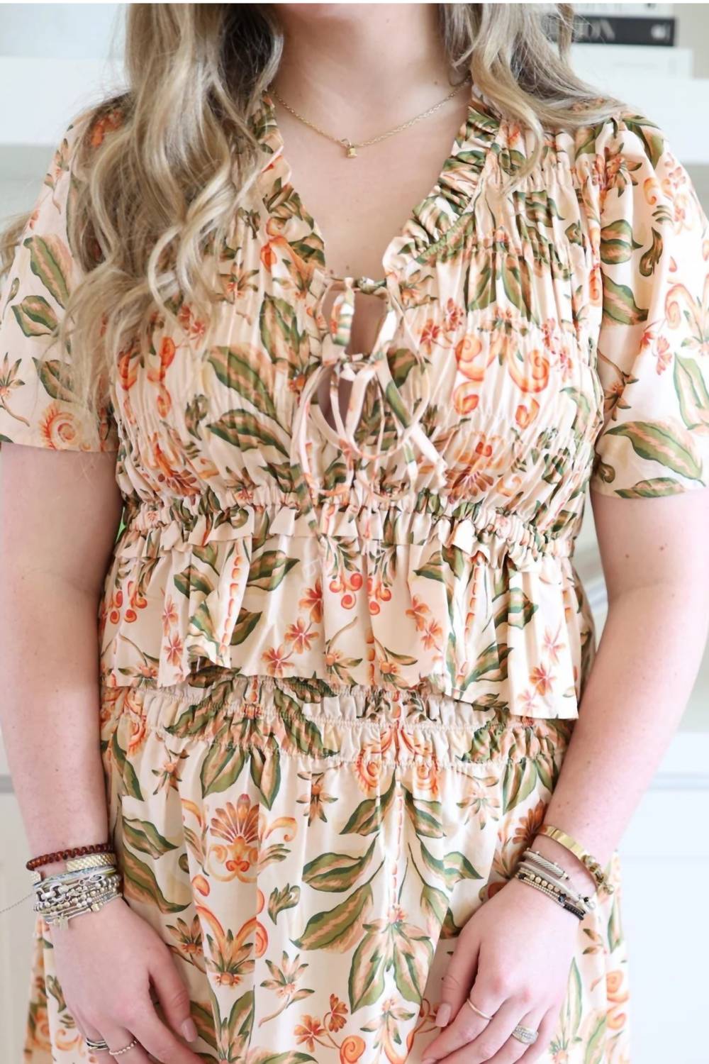 Olivaceous - Short Sleeve Palm Top