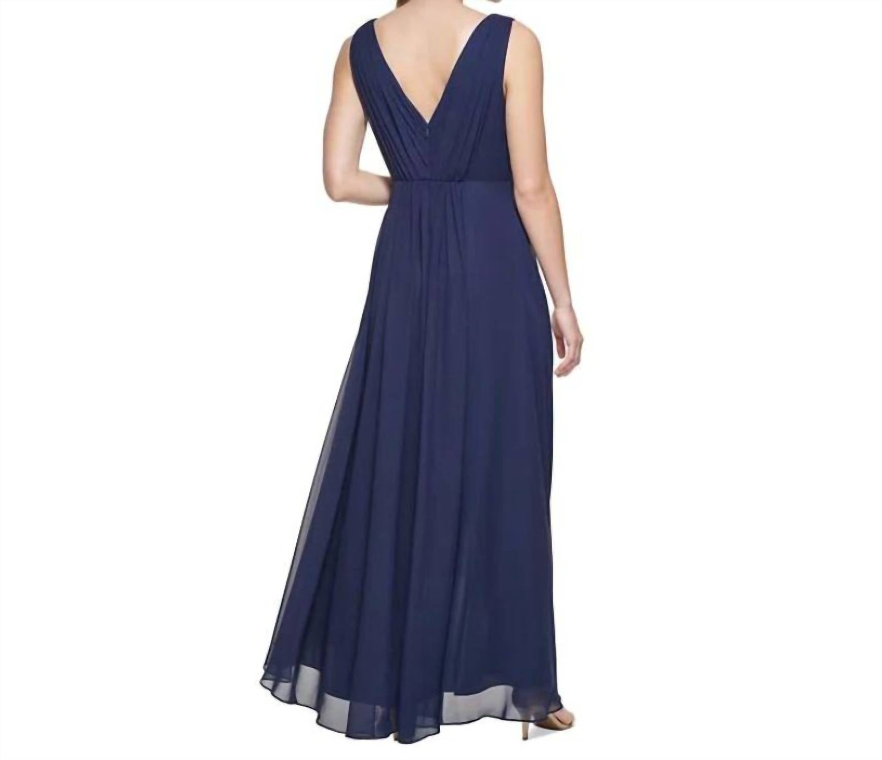Eliza J - Chiffon Maxi Gown Dress