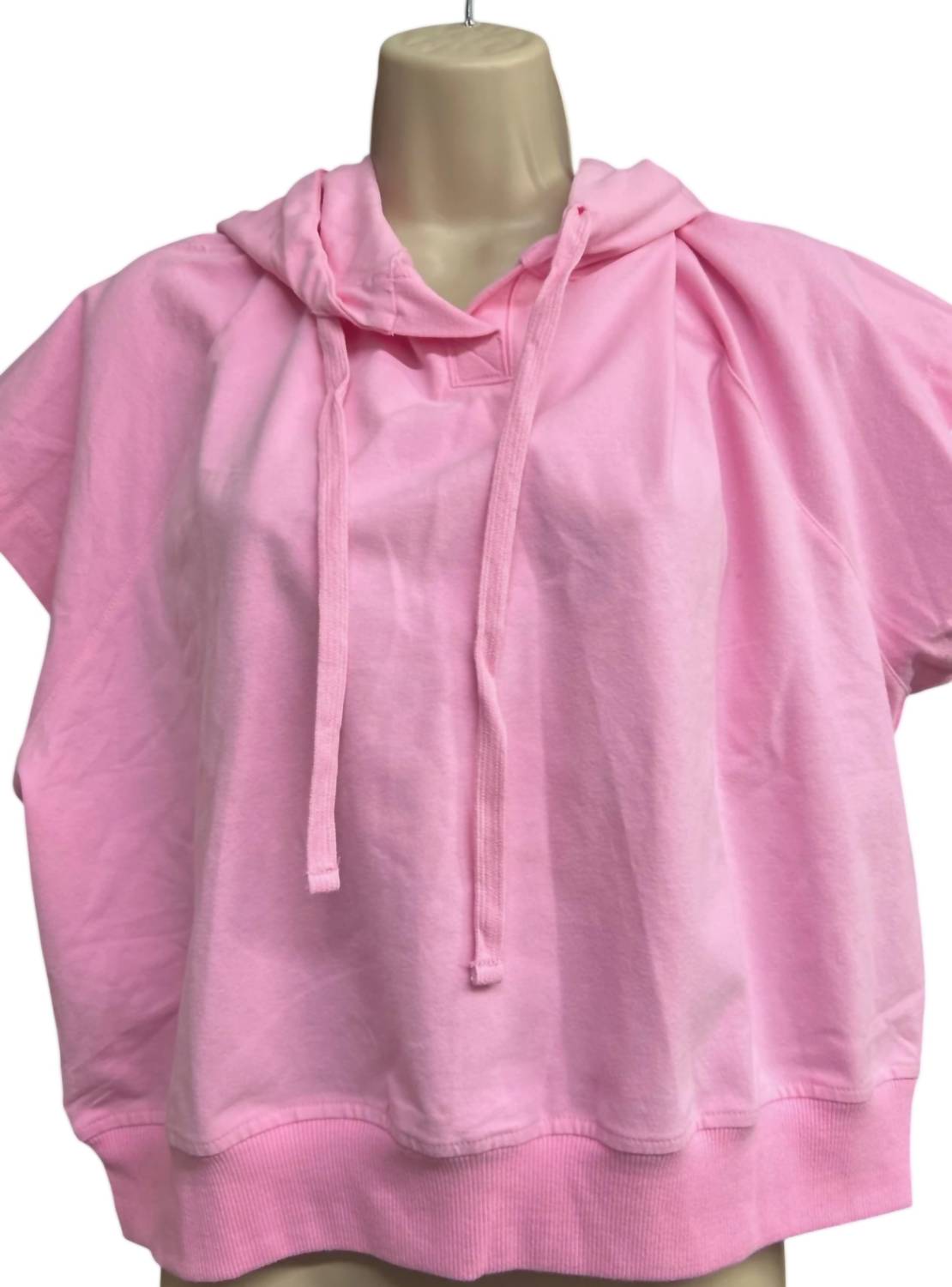 RAE MODE Women's Cloud Nine Cropped Hoodie in pink - women's top - detail view