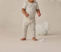 Quincy Mae - Girls Bamboo Short Sleeve Pajama Set