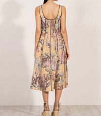 Ranna Gill - Eveline Panelled Midi Dress