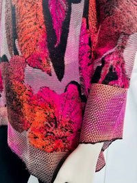 Variations - Women'ssunset Floral Burnout Top