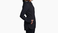 KUHL Women's Stretch Voyager Jacket in blackout - women's top - detail view