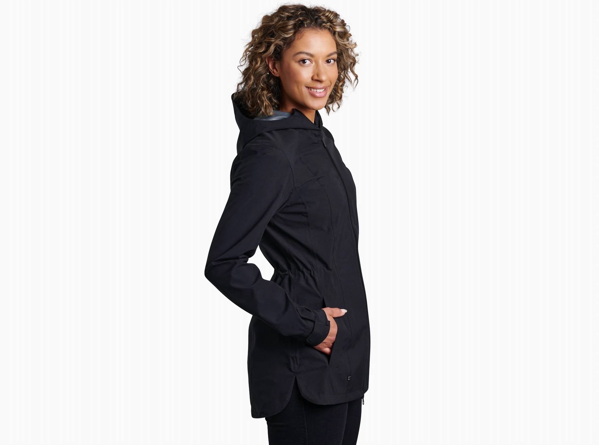 KUHL Women's Stretch Voyager Jacket in blackout - women's top - alternate view