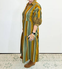 Ivy Jane - Variegated Striped Midi Dress