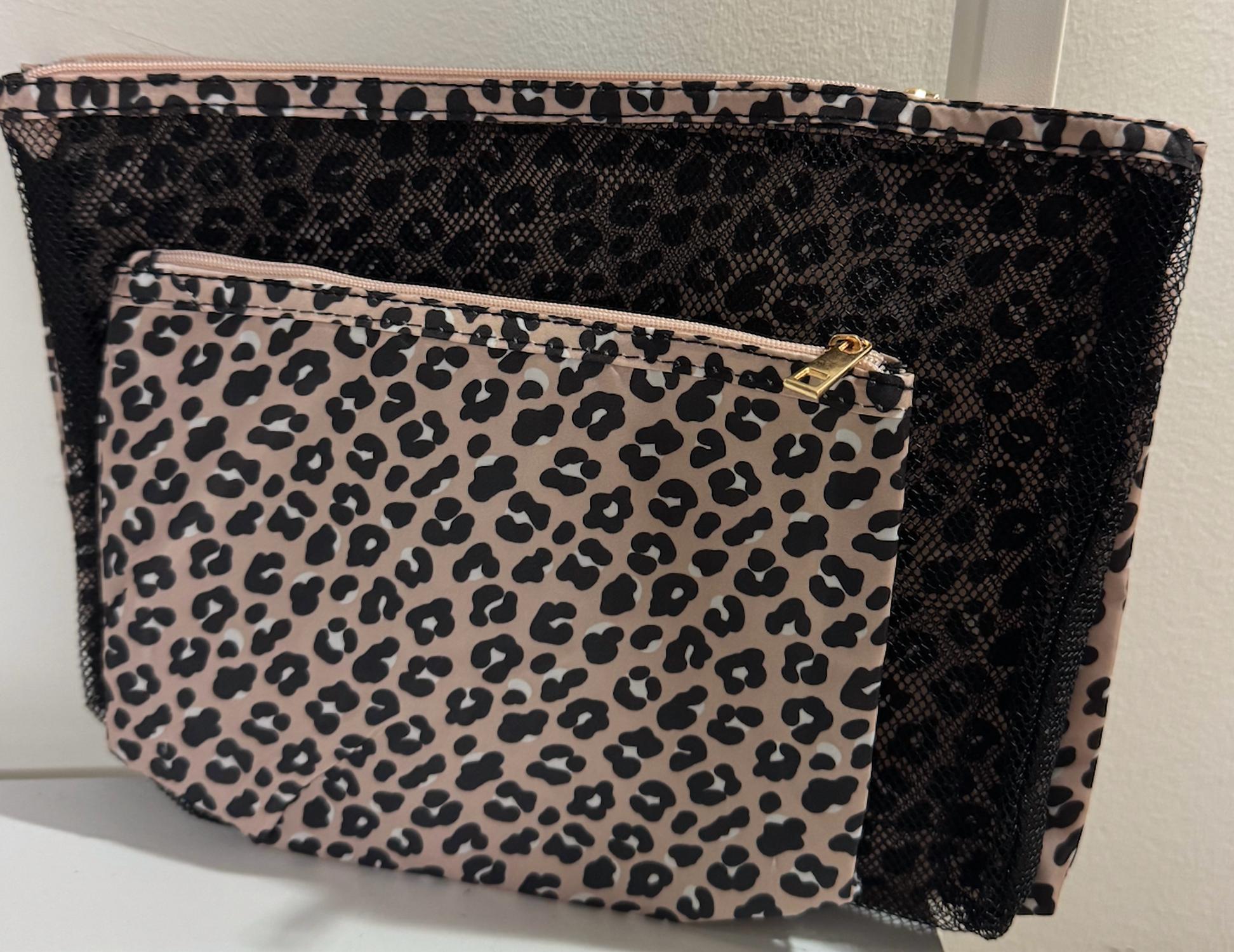 Shiraleah Men's Tara Assorted Set Of 2 Travel Toiletry Organizer in leopard - men's bag