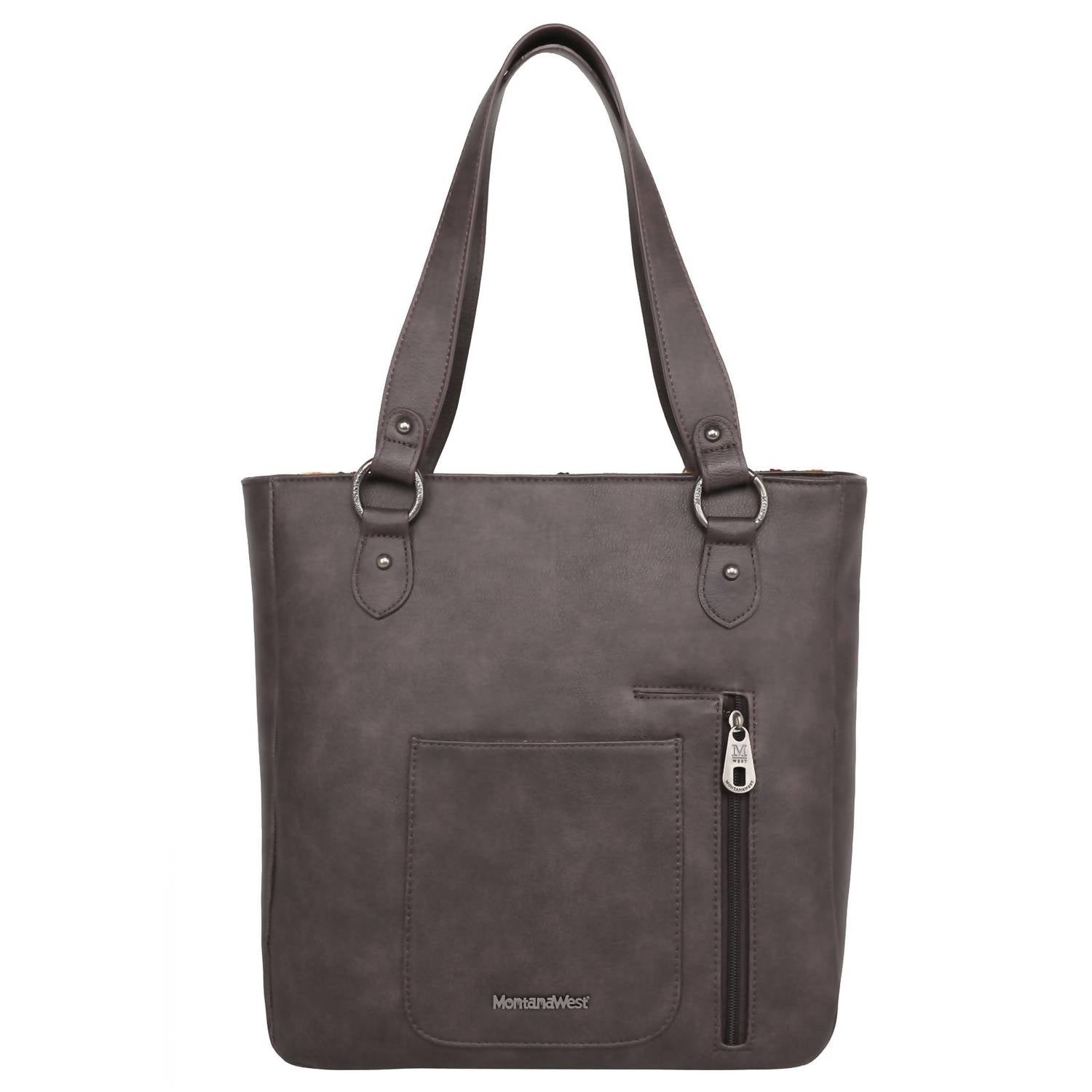 Montana West - Aztec Tapestry Tooled Collection Concealed Carry Oversized Tote