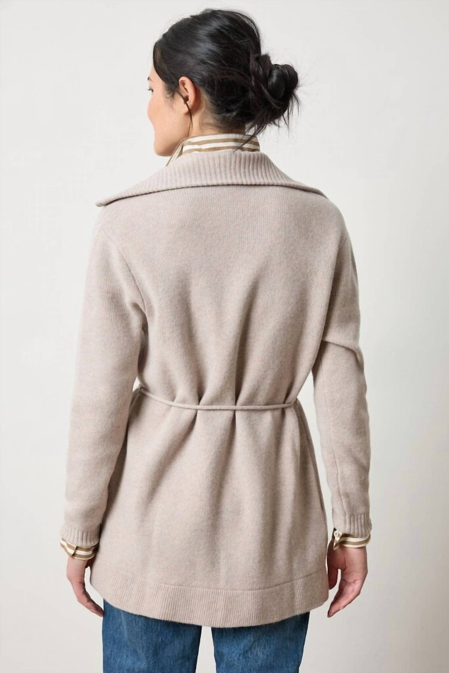 Lilla P - Notch Collar Open Cardigan