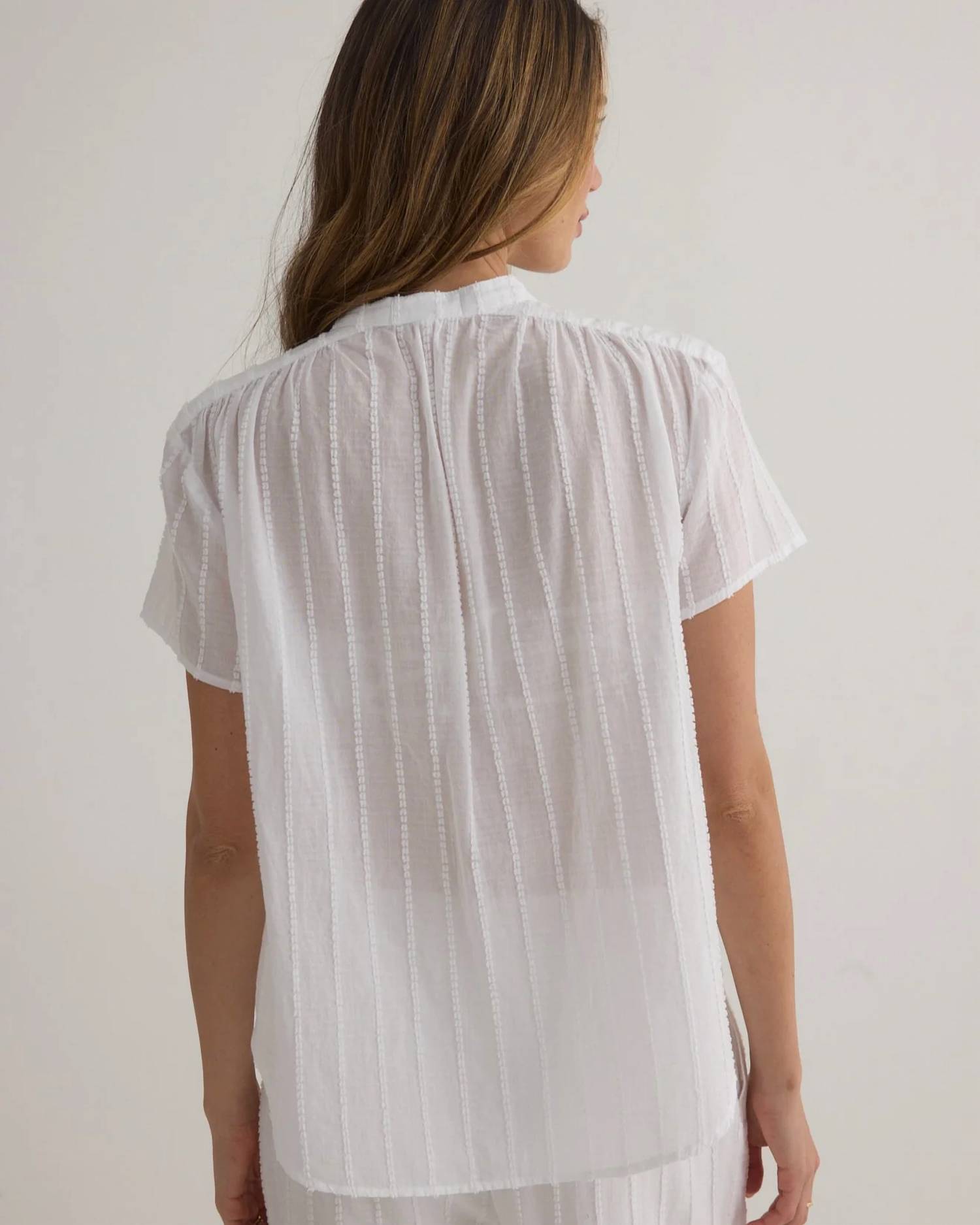 Bella Dahl - Short Sleeve Shirred Top
