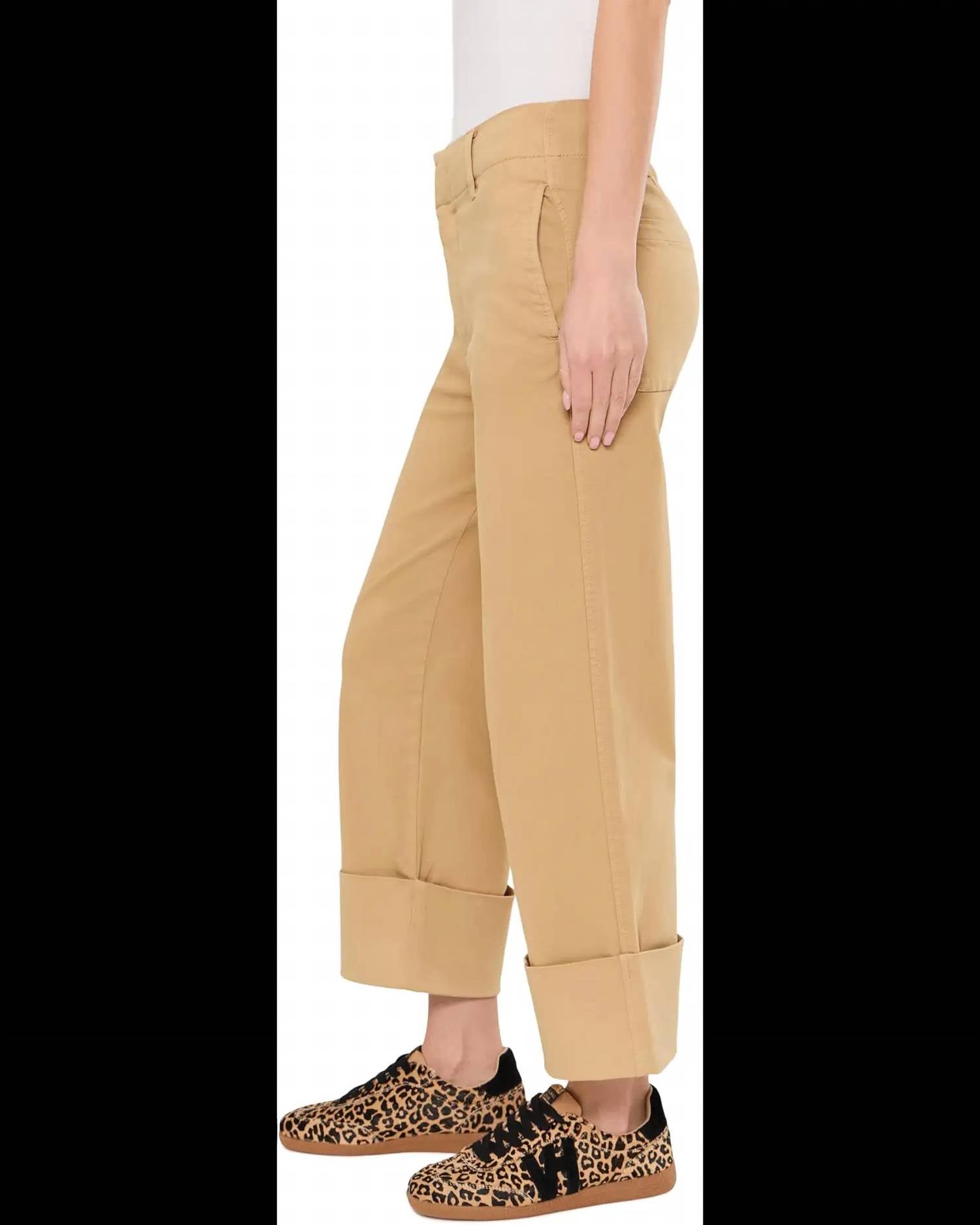 Kut From The Kloth - Sienna High Rise Straight Leg Roll Up Pants
