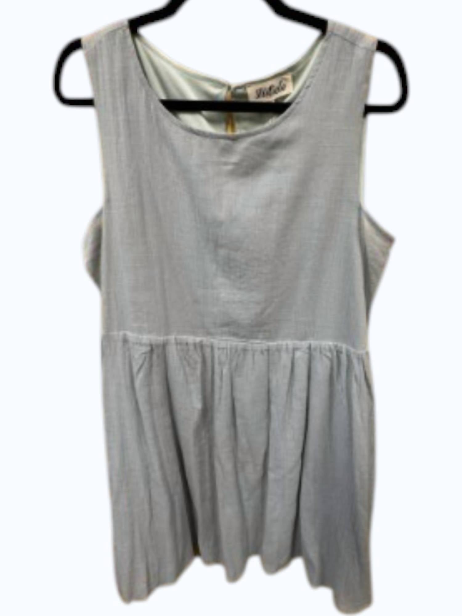Listicle Women's Linen Dress in sage - women's dress