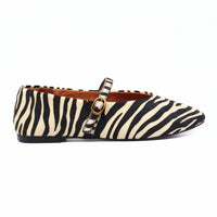 Intentionally Blank - Women's Larisa Calf Hair Mary Jane Flat