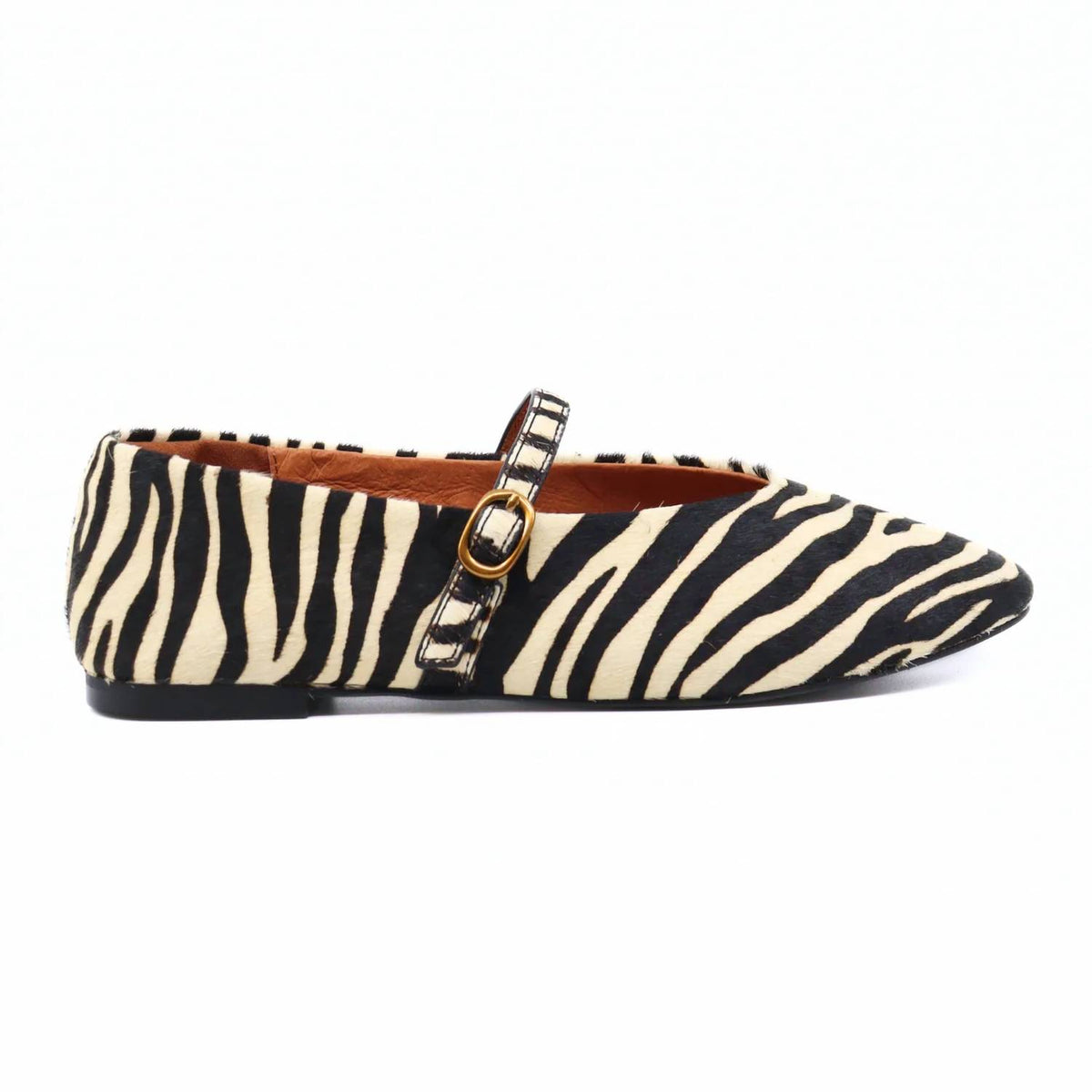 Intentionally Blank - Women's Larisa Calf Hair Mary Jane Flat