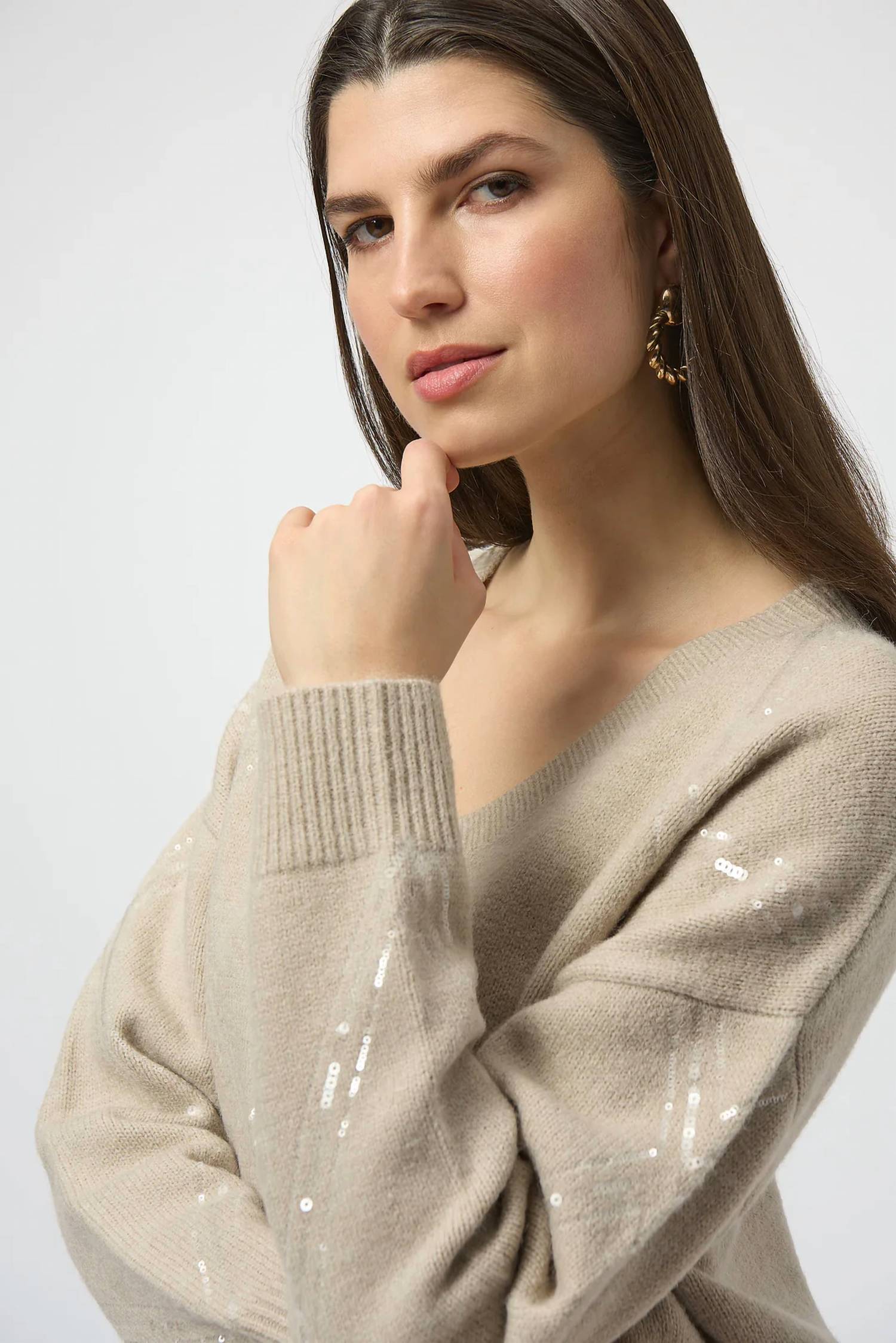 Joseph Ribkoff - Knit Pullover With Sequins