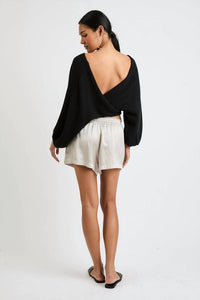 Beryll Awar Silk Shorts in pearl - women's shorts - alternate view