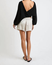Beryll Awar Silk Shorts in pearl - women's shorts - detail view