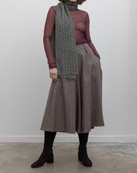 Collective Herringbone Wide Leg Culotte Pants in brown - women's pants - view 6