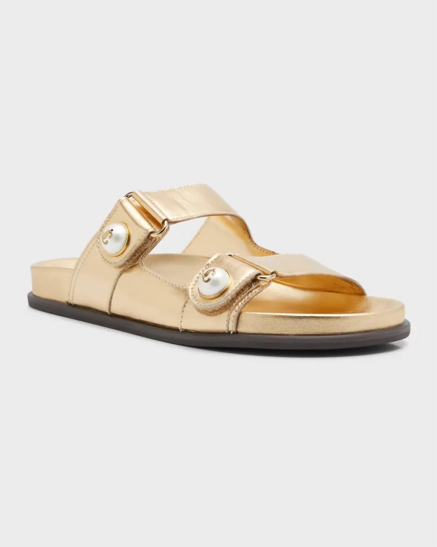 Jimmy Choo - Women's Fayence Metallic Slide